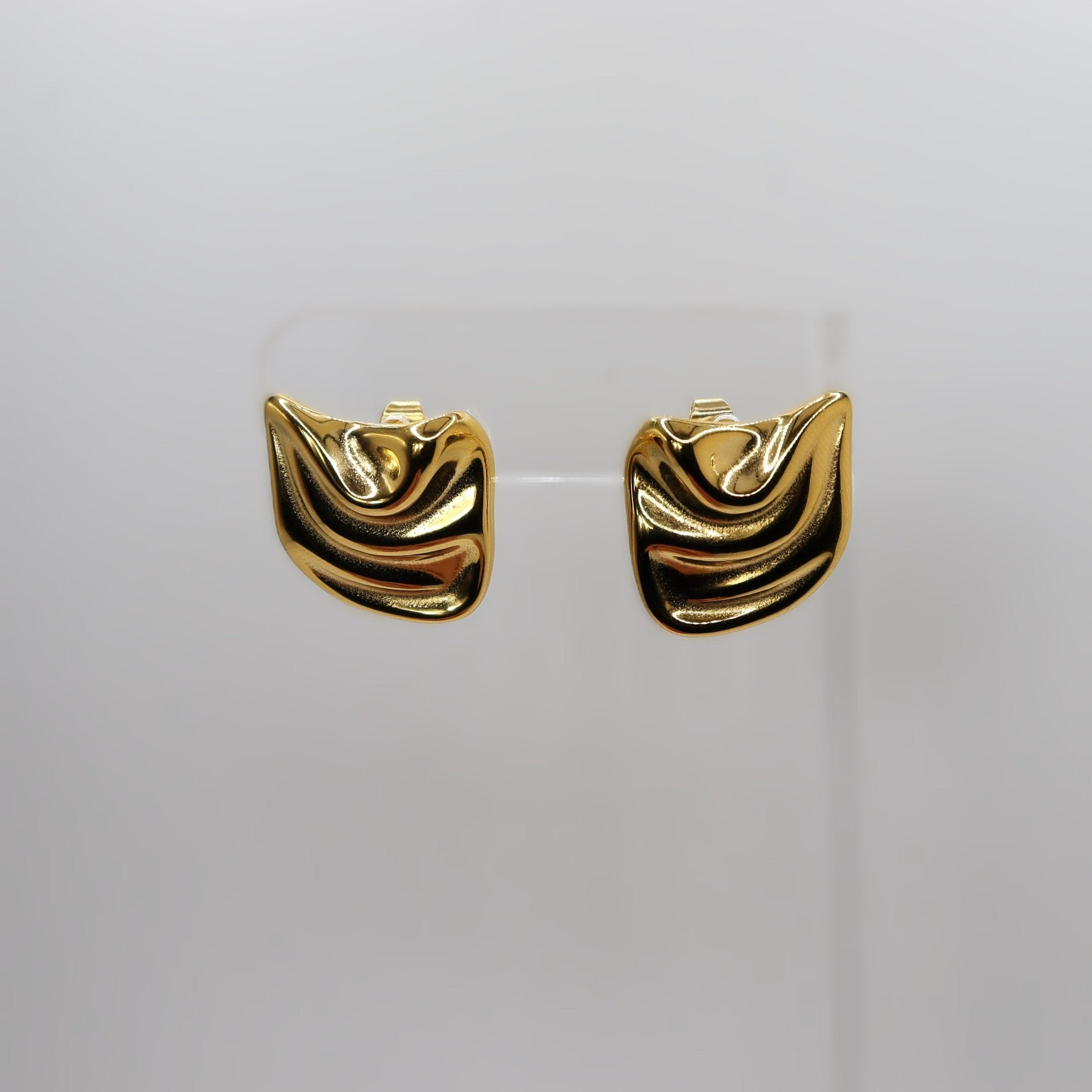 Katy Gold Stud Earrings - ORANJOEarrings