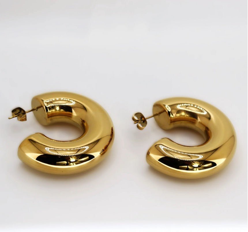 Lina Hoops - Gold - ORANJOEarrings